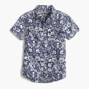 Short sleeve secret wash shirt in mermaid floral